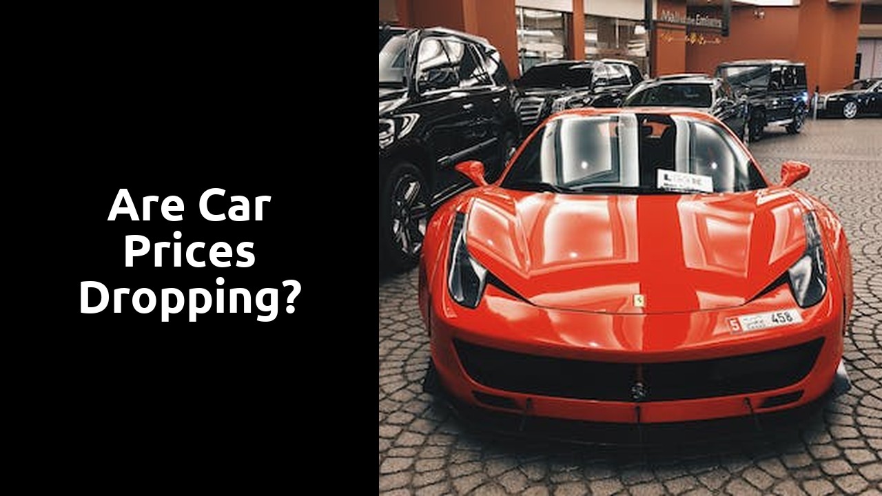 Are car prices dropping?